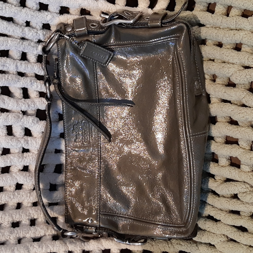 Coach patent leather Zoe shoulder bag